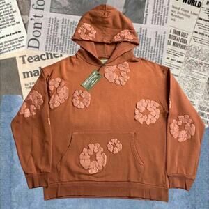Denim Tears Men's Orange Hoodie